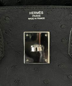 Alternative view of Hermes Birkin 30 Black Ostrich